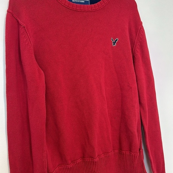 American Eagle Men’s Red Vintage Fit Sweater, Large - Picture 4 of 11